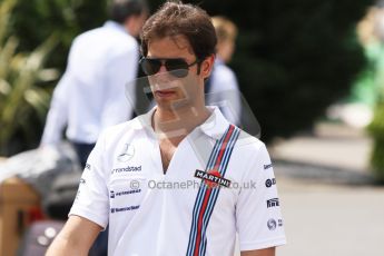 World © Octane Photographic Ltd. Thursday 17th July 2014. GP2 Paddock – German GP - Hockenheim. Felipe Nasr - Carlin. Digital Ref : 1034CB7D4507