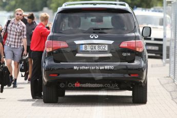 World © Octane Photographic Ltd. Thursday 17th July 2014. F1 Paddock. German GP, Hockenheim. Infiniti Red Bull Racing team car. Digital Ref : 1034CB7D4576