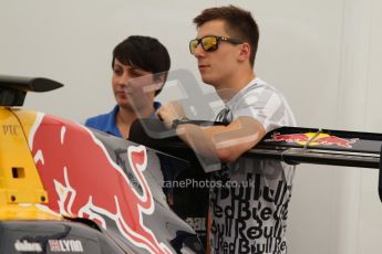 World © Octane Photographic Ltd. Thursday 17th July 2014. GP3 Paddock. German GP, Hockenheim. Alex Lynn - Carlin. Digital Ref : 1034CB7D4604