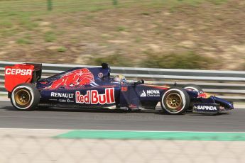 World © Octane Photographic Ltd. Friday 25th July 2014. Hungarian GP, Hungaroring - Budapest. - Formula 1 Practice 1. Scuderia Toro Rosso STR9 - Jean-Eric Vergne. Digital Ref: