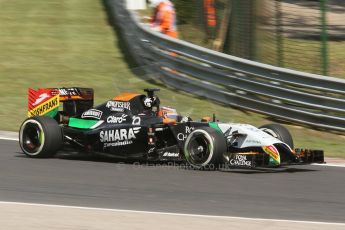 World © Octane Photographic Ltd. Friday 25th July 2014. Hungarian GP, Hungaroring - Budapest. - Formula 1 Practice 1. Sahara Force India VJM07 – Nico Hulkenburg. Digital Ref :