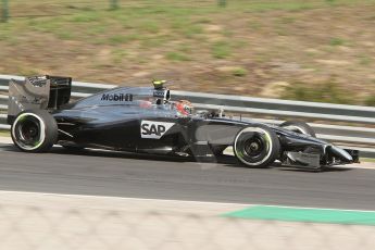 World © Octane Photographic Ltd. Friday 25th July 2014. Hungarian GP, Hungaroring - Budapest. - Formula 1 Practice 1. McLaren Mercedes MP4/29 – Kevin Magnussen. Digital Ref: