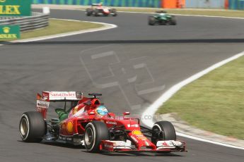 World © Octane Photographic Ltd. Friday 25th July 2014. Hungarian GP, Hungaroring - Budapest. - Formula 1 Practice 1. Scuderia Ferrari F14T - Fernando Alonso. Digital Ref: