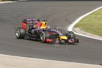 World © Octane Photographic Ltd. Friday 25th July 2014. Hungarian GP, Hungaroring - Budapest. Formula 1 Practice 1. Infiniti Red Bull Racing RB10 - Sebastian Vettel. Digital Ref: