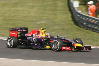 World © Octane Photographic Ltd. Friday 25th July 2014. Hungarian GP, Hungaroring - Budapest. - Formula 1 Practice 1. Infiniti Red Bull Racing RB10 – Daniel Ricciardo. Digital Ref: