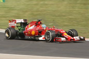 World © Octane Photographic Ltd. Friday 25th July 2014. Hungarian GP, Hungaroring - Budapest. - Formula 1 Practice 1. Scuderia Ferrari F14T - Fernando Alonso. Digital Ref: