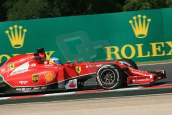 World © Octane Photographic Ltd. Friday 25th July 2014. Hungarian GP, Hungaroring - Budapest. - Formula 1 Practice 1. Scuderia Ferrari F14T - Fernando Alonso. Digital Ref: