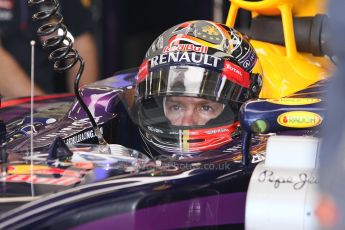 World © Octane Photographic Ltd. Friday 25th July 2014. Hungarian GP, Hungaroring - Budapest. Formula 1 Practice 1. Infiniti Red Bull Racing RB10 - Sebastian Vettel. Digital Ref: 1061CB7D6607
