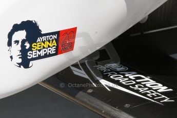 World © Octane Photographic Ltd. Friday 25th July 2014. Hungarian GP, Hungaroring - Budapest. - Formula 1 Practice 1. Williams Martini Racing FW36 Senna decal on nose. Digital Ref: 1061CB7D6647