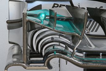 World © Octane Photographic Ltd. Friday 25th July 2014. Hungarian GP, Hungaroring - Budapest. - Formula 1 Practice 1. Mercedes AMG Petronas F1 W05 Hybrid front wing. Digital Ref: 1061CB7D6658