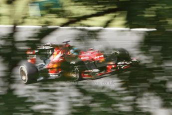 World © Octane Photographic Ltd. Friday 25th July 2014. Hungarian GP, Hungaroring - Budapest. - Formula 1 Practice 2. Scuderia Ferrari F14T - Fernando Alonso. Digital Ref: 1057CB7D6865