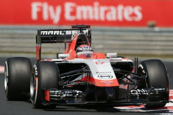 World © Octane Photographic Ltd. 2014 Friday 25th July 2014. Hungarian GP, Hungaroring - Budapest. Practice 2. Marussia F1 Team MR03 - Jules Bianchi. Digital Ref: 1057LB1D0026