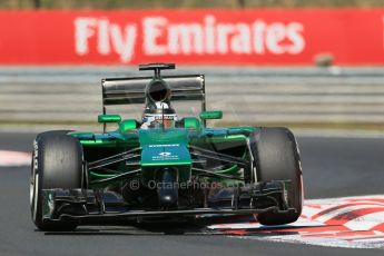 World © Octane Photographic Ltd. 2014 Friday 25th July 2014. Hungarian GP, Hungaroring - Budapest. Practice 2. Caterham F1 Team CT05 – Kamui Kobayashi. Digital Ref: 1057LB1D0071