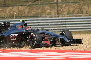 World © Octane Photographic Ltd. Friday 25th July 2014. Hungarian GP, Hungaroring - Budapest. - Formula 1 Practice 2. McLaren Mercedes MP4/29 – Kevin Magnussen. Digital Ref: 1057LB1D0082