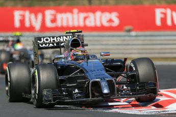 World © Octane Photographic Ltd. Friday 25th July 2014. Hungarian GP, Hungaroring - Budapest. - Formula 1 Practice 2. McLaren Mercedes MP4/29 – Kevin Magnussen. Digital Ref: 1057LB1D0160