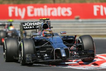 World © Octane Photographic Ltd. Friday 25th July 2014. Hungarian GP, Hungaroring - Budapest. - Formula 1 Practice 2. McLaren Mercedes MP4/29 – Kevin Magnussen. Digital Ref: 1057LB1D0160