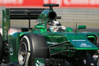 World © Octane Photographic Ltd. Friday 25th July 2014. Hungarian GP, Hungaroring - Budapest. - Formula 1 Practice 2. Caterham F1 Team CT05 – Kamui Kobayashi. Digital Ref: 1057LB1D0238