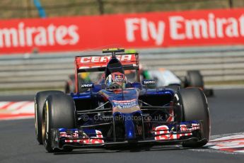 World © Octane Photographic Ltd. 2014 Friday 25th July 2014. Hungarian GP, Hungaroring - Budapest. Practice 2. Scuderia Toro Rosso STR 9 – Daniil Kvyat. Digital Ref: 1057LB1D0399