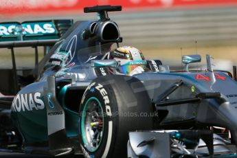 World © Octane Photographic Ltd. Friday 25th July 2014. Hungarian GP, Hungaroring - Budapest. - Formula 1 Practice 2. Mercedes AMG Petronas F1 W05 Hybrid – Lewis Hamilton. Digital Ref: 1057LB1D0415