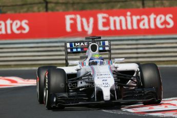 World © Octane Photographic Ltd. 2014 Friday 25th July 2014. Hungarian GP, Hungaroring - Budapest. Practice 2. Williams FW36 – Felipe Massa. Digital Ref: 1057LB1D0445