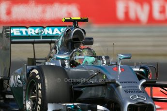 World © Octane Photographic Ltd. Friday 25th July 2014. Hungarian GP, Hungaroring - Budapest. - Formula 1 Practice 2. Mercedes AMG Petronas F1 W05 Hybrid - Nico Rosberg. Digital Ref: 1057LB1D0585