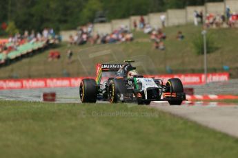 World © Octane Photographic Ltd. 2014 Friday 25th July 2014. Hungarian GP, Hungaroring - Budapest. Practice 2. Sahara Force India VJM07 – Sergio Perez. Digital Ref: 1057LB1D0847