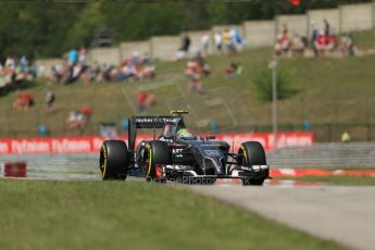 World © Octane Photographic Ltd. 2014 Friday 25th July 2014. Hungarian GP, Hungaroring - Budapest. Practice 2. Sauber C33 - Esteban Gutierrez. Digital Ref: 1057LB1D0892