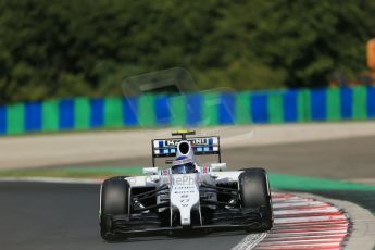 World © Octane Photographic Ltd. 2014 Saturday 26th July 2014. Hungarian GP, Hungaroring - Budapest. Practice 3. Williams FW36 – Valtteri Bottas Digital Ref: 1064LB1D1132