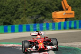 World © Octane Photographic Ltd. 2014 Saturday 26th July 2014. Hungarian GP, Hungaroring - Budapest. Practice 3. Scuderia Ferrari F14T – Kimi Raikkonen. Digital Ref: 1064LB1D1134