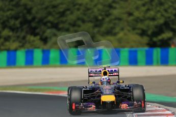 World © Octane Photographic Ltd. 2014 Saturday 26th July 2014. Hungarian GP, Hungaroring - Budapest. Practice 3. Infiniti Red Bull Racing RB10 – Daniel Ricciardo. Digital Ref: 1064LB1D1141