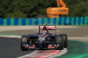 World © Octane Photographic Ltd. 2014 Saturday 26th July 2014. Hungarian GP, Hungaroring - Budapest. Practice 3. Scuderia Toro Rosso STR 9 – Daniil Kvyat. Digital Ref: 1064LB1D1271