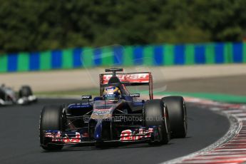 World © Octane Photographic Ltd. 2014 Saturday 26th July 2014. Hungarian GP, Hungaroring - Budapest. Practice 3. Scuderia Toro Rosso STR9 - Jean-Eric Vergne. Digital Ref: 1064LB1D1369