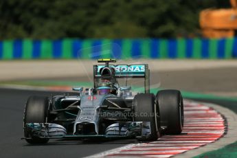 World © Octane Photographic Ltd. 2014 Saturday 26th July 2014. Hungarian GP, Hungaroring - Budapest. Practice 3. Mercedes AMG Petronas F1 W05 Hybrid - Nico Rosberg. Digital Ref: 1064LB1D1388