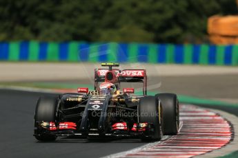 World © Octane Photographic Ltd. Saturday 19th July 2014. German GP, Hockenheim. - Formula 1 Practice 3. Lotus F1 Team E22 – Pastor Maldonado. Digital Ref: 1064LB1D1403