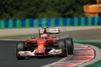 World © Octane Photographic Ltd. 2014 Saturday 26th July 2014. Hungarian GP, Hungaroring - Budapest. Practice 3. Scuderia Ferrari F14T – Kimi Raikkonen. Digital Ref: 1064LB1D1430