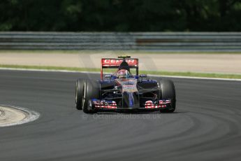 World © Octane Photographic Ltd. 2014 Saturday 26th July 2014. Hungarian GP, Hungaroring - Budapest. Practice 3. Scuderia Toro Rosso STR 9 – Daniil Kvyat. Digital Ref: 1064LB1D1670