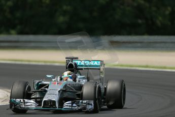 World © Octane Photographic Ltd. Saturday 26th July 2014. Hungarian GP, Hungaroring - Budapest. Practice 3. Mercedes AMG Petronas F1 W05 Hybrid – Lewis Hamilton. Digital Ref: 1064LB1D1690