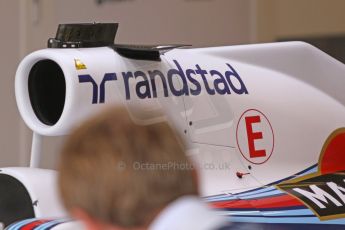 World © Octane Photographic Ltd. Sunday 27th July 2014. Hungarian GP, Hungaroring - Budapest. Williams Martini Racing FW36 intake detail. Digital Ref: 1072CB7D8186