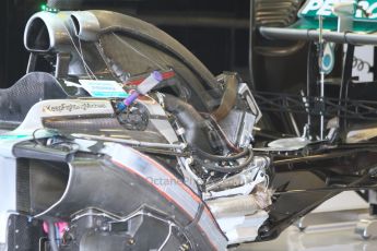 World © Octane Photographic Ltd. Sunday 27th July 2014. Hungarian GP, Hungaroring - Budapest. Mercedes AMG Petronas F1 W05 Hybrid technical details. Digital Ref: 1072CB7D8217