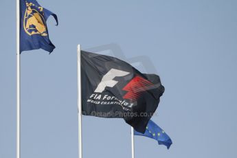 World © Octane Photographic Ltd. Sunday 27th July 2014. Hungarian GP, Hungaroring - Budapest. Flags Digital Ref: 1072CB7D8227