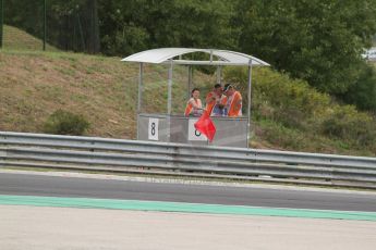 World © Octane Photographic Ltd. Saturday 26th July 2014. Hungarian GP, Hungaroring - Budapest. Qualifying. Red Flag. Digital Ref: 1065CB7D7767