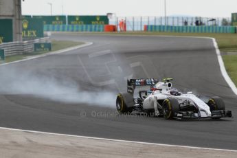 World © Octane Photographic Ltd. Saturday 26th July 2014. Hungarian GP, Hungaroring - Budapest. Qualifying. Williams Martini Racing FW36 – Valtteri Bottas. Digital Ref: 1065CB7D7800