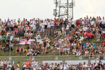World © Octane Photographic Ltd. Saturday 26th July 2014. Hungarian GP, Hungaroring - Budapest. Qualifying. Fans. Digital Ref: 1065CB7D7814