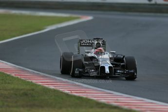 World © Octane Photographic Ltd. Saturday 26th July 2014. Hungarian GP, Hungaroring - Budapest. Qualifying. McLaren Mercedes MP4/29 - Jenson Button. Digital Ref: 1065LB1D2004