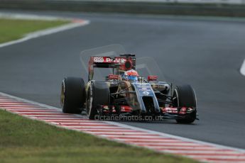 World © Octane Photographic Ltd. Saturday 26th July 2014. Hungarian GP, Hungaroring - Budapest. Qualifying. Lotus F1 Team E22 - Romain Grosjean. Digital Ref: 1065LB1D2012