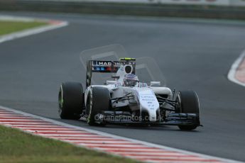 World © Octane Photographic Ltd. Saturday 26th July 2014. Hungarian GP, Hungaroring - Budapest. Qualifying. Williams Martini Racing FW36 – Valtteri Bottas. Digital Ref: 1065LB1D2027