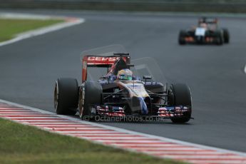 World © Octane Photographic Ltd. Saturday 26th July 2014. Hungarian GP, Hungaroring - Budapest. Qualifying. Scuderia Toro Rosso STR9 - Jean-Eric Vergne. Digital Ref: 1065LB1D2116