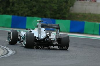 World © Octane Photographic Ltd. Saturday 26th July 2014. Hungarian GP, Hungaroring - Budapest. Qualifying. Mercedes AMG Petronas F1 W05 Hybrid - Nico Rosberg. Digital Ref: 1065LB1D2123