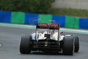 World © Octane Photographic Ltd. Saturday 26th July 2014. Hungarian GP, Hungaroring - Budapest. Qualifying. Lotus F1 Team E22 - Romain Grosjean. Digital Ref: 1065LB1D2153