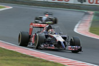 World © Octane Photographic Ltd. Saturday 26th July 2014. Hungarian GP, Hungaroring - Budapest. Qualifying. Scuderia Toro Rosso STR 9 – Daniil Kvyat. Digital Ref: 1065LB1D2177